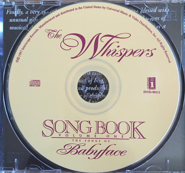 The Whispers : Song Book Volume One (The Songs Of Babyface) (CD, Album)