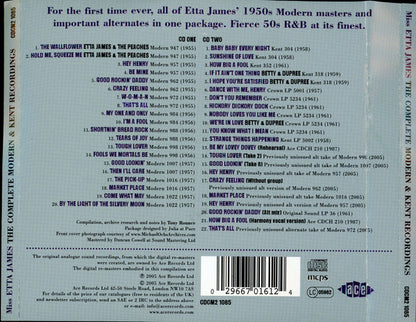 Etta James : The Complete Modern And Kent Recordings (2xCD, Comp)