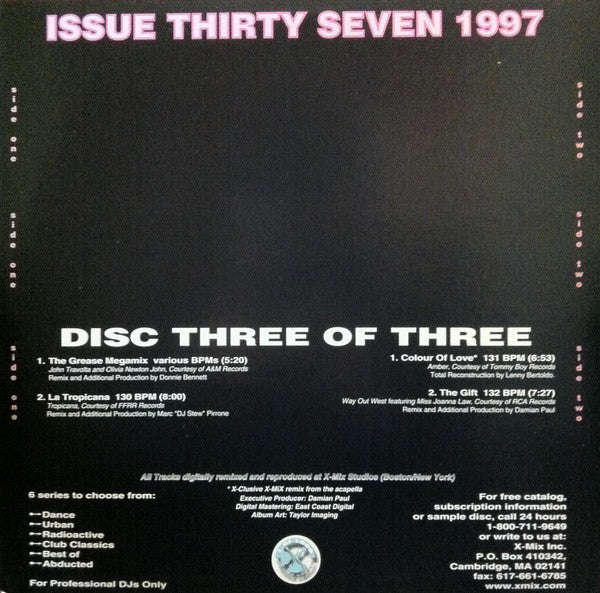 Various : X-Mix Dance Series 37 (3x12", Comp, Promo)