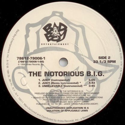Notorious B.I.G. : Juicy (12")