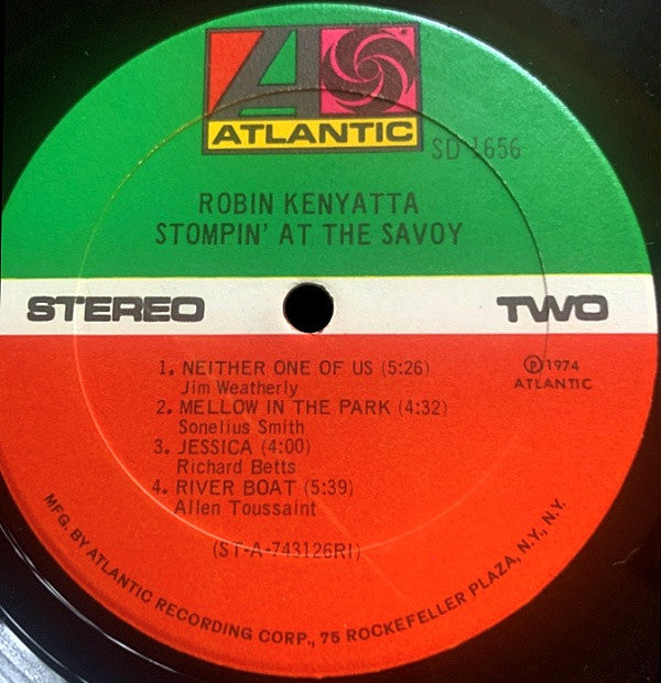 Robin Kenyatta : Stompin' At The Savoy (LP, Album, RI)