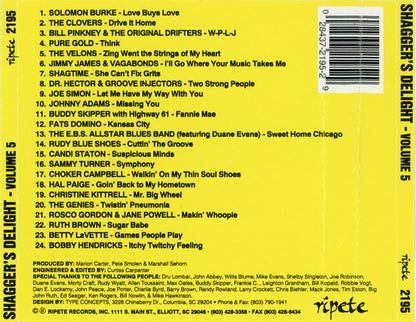 Various : Shagger's Delight - Volume 5 (CDr, Comp)