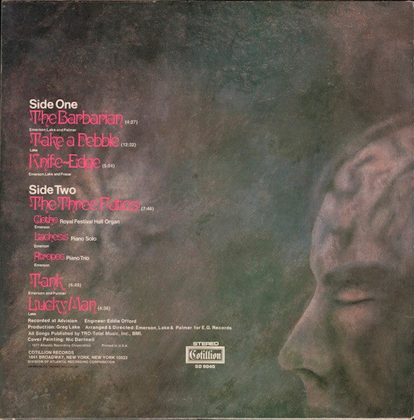 Emerson, Lake & Palmer : Emerson, Lake & Palmer (LP, Album, Pre)
