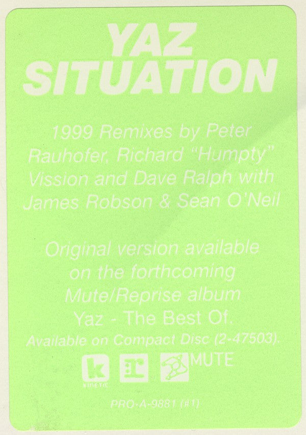 Yazoo : Situation (2x12", Promo)