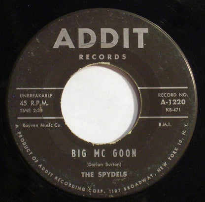 The Spydels : Big Mc Goon / We're In Love (7")