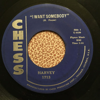 Harvey Fuqua : I Want Somebody / Da Da Goo Goo (7")