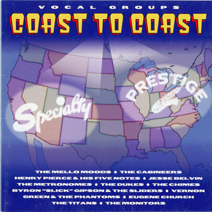 Various : Vocal Groups Coast To Coast (CD, Comp, Promo, RM)