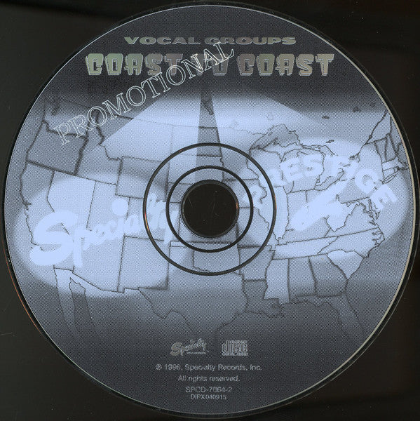 Various : Vocal Groups Coast To Coast (CD, Comp, Promo, RM)