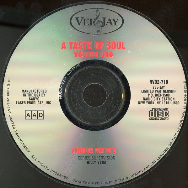Various : A Taste Of The Blues - Volume One (CD, Comp, RM)