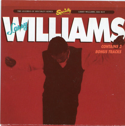 Larry Williams (3) : Bad Boy (CD, Comp, Club, CRC)