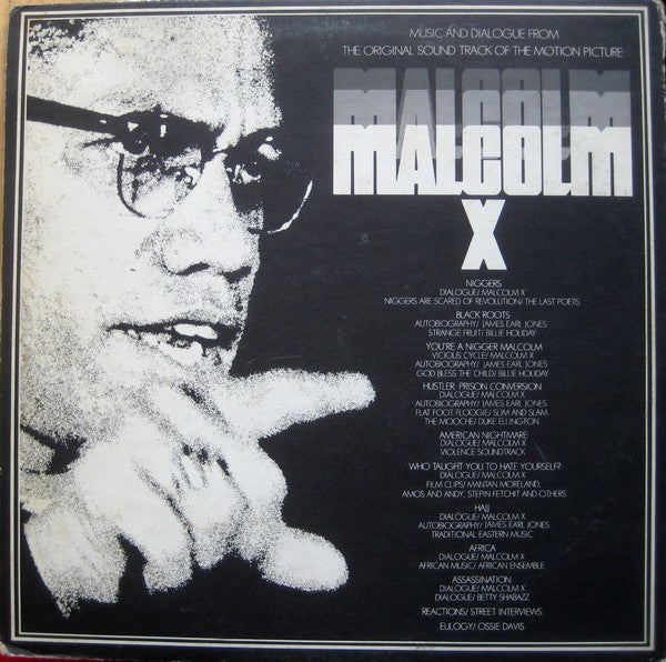 Various : Malcolm X (Music And Dialogue From The Original Sound Track Of The Motion Picture) (LP, Album, Gat)