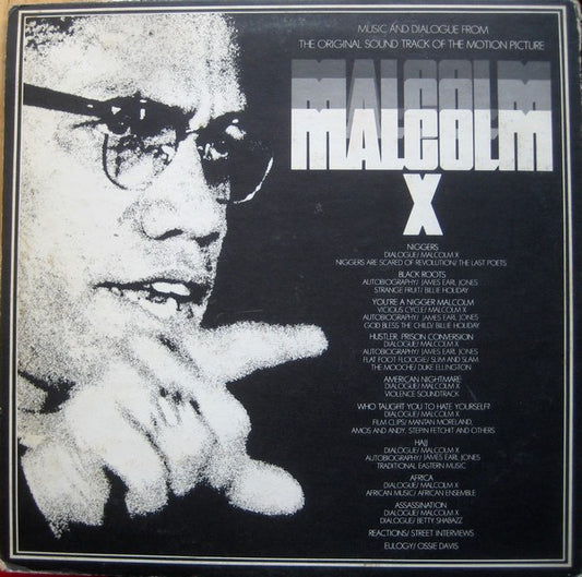 Various : Malcolm X (Music And Dialogue From The Original Sound Track Of The Motion Picture) (LP, Album, Gat)