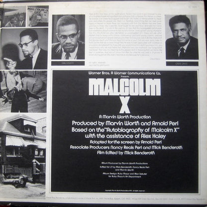 Various : Malcolm X (Music And Dialogue From The Original Sound Track Of The Motion Picture) (LP, Album, Gat)