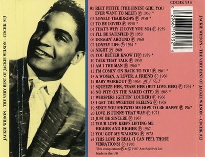 Jackie Wilson : The Very Best Of Jackie Wilson (CD, Comp, Mono, RM)