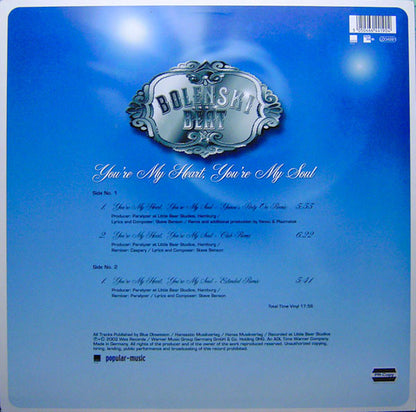 Bolenski Beat : You're My Heart, You're My Soul (12")