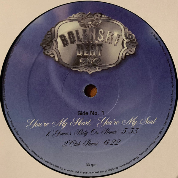 Bolenski Beat : You're My Heart, You're My Soul (12")