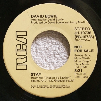 David Bowie : Stay (7", Single, Mono, Promo)