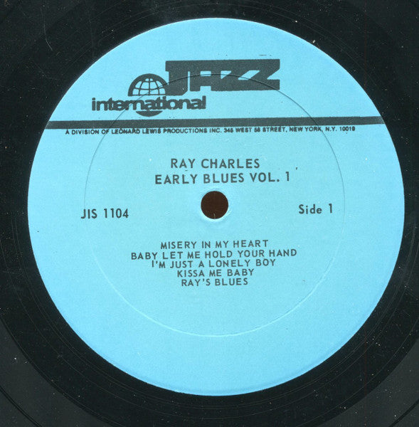 Ray Charles : Early Blues Vol.1 (LP, Comp)