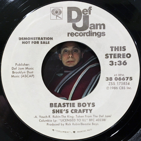 Beastie Boys : She's Crafty / No Sleep Till Brooklyn (7", Single, Promo, Styrene)