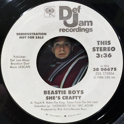 Beastie Boys : She's Crafty / No Sleep Till Brooklyn (7", Single, Promo, Styrene)