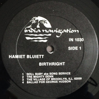 Hamiet Bluiett : Birthright (A Solo Blues Concert) (LP, Album)