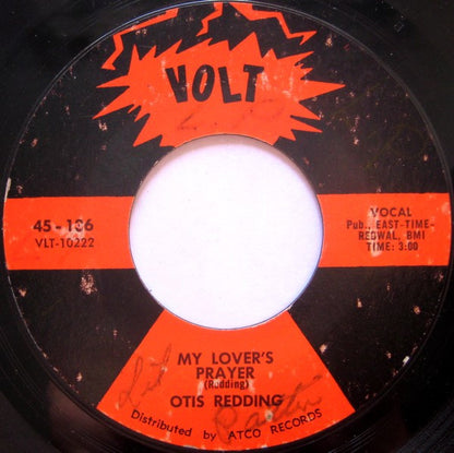 Otis Redding : My Lover's Prayer / Don't Mess With Cupid (7", Single)
