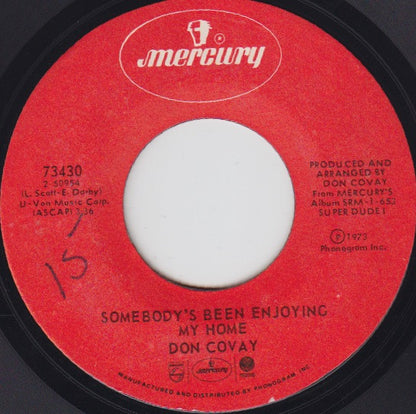 Don Covay : Somebody's Been Enjoying My Home / Bad Mouthing (7", Styrene)