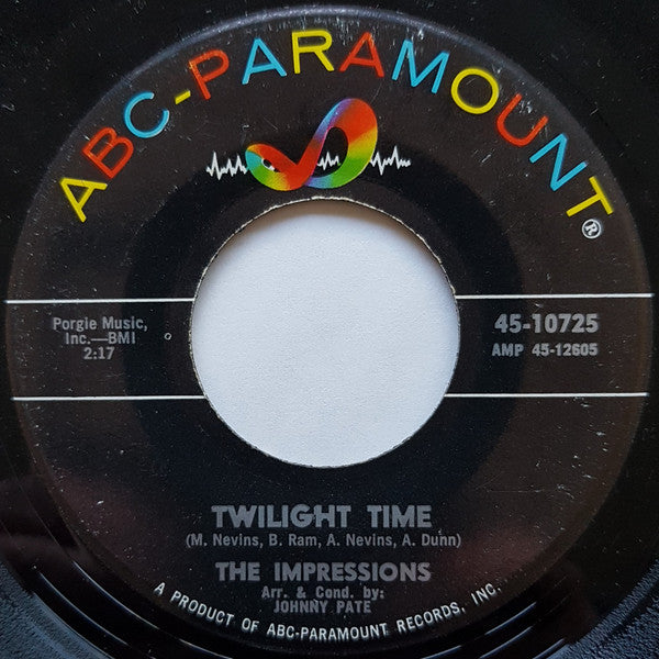 The Impressions : Just One Kiss From You / Twilight Time (7")