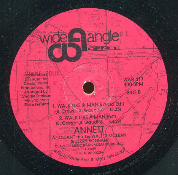 Annett (2) : Walk Like A Man (12")