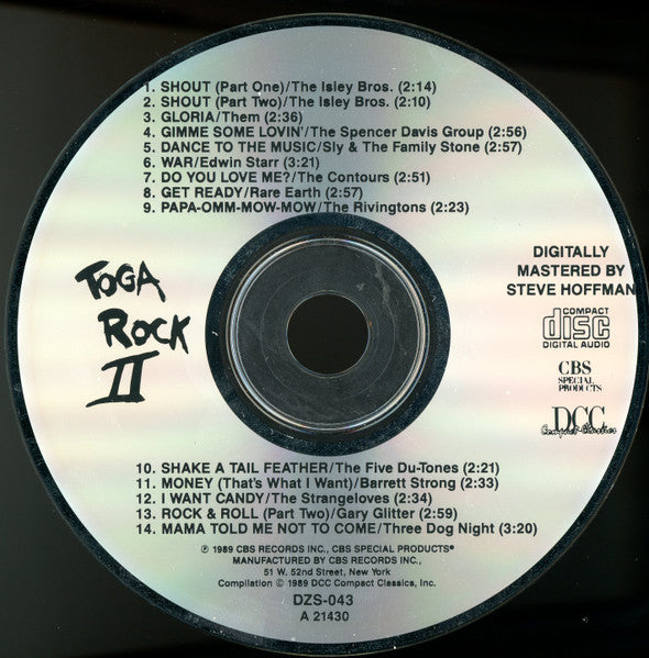 Various : Toga Rock II (CD, Album, Comp)