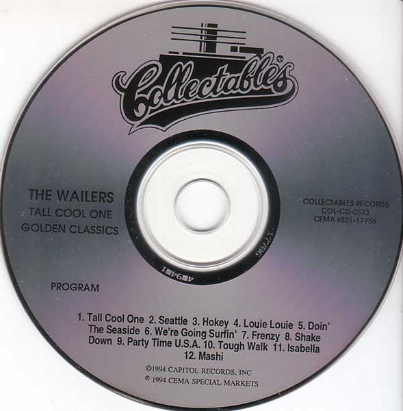 The Wailers (2) : Tall Cool One (CD, Album, Comp, RE)