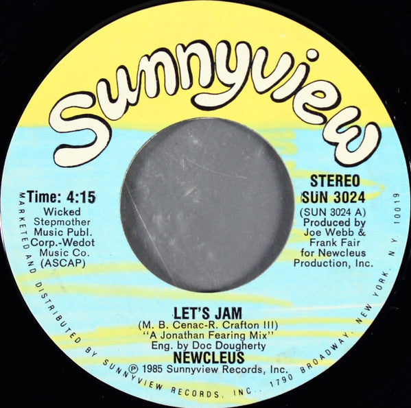 Newcleus : Let's Jam (7", Styrene)