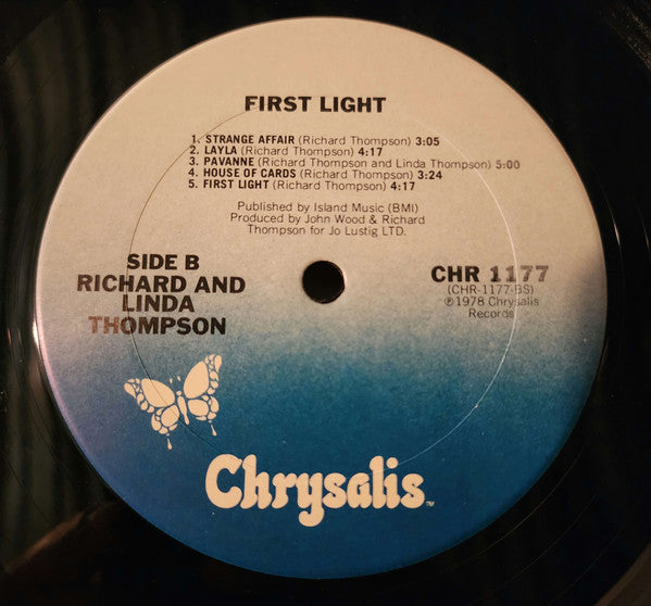 Richard & Linda Thompson : First Light (LP, Album, San)