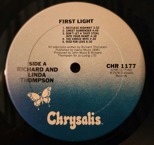 Richard & Linda Thompson : First Light (LP, Album, San)