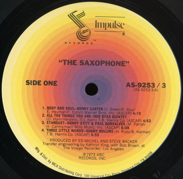 Various : The Saxophone (3xLP, Comp)