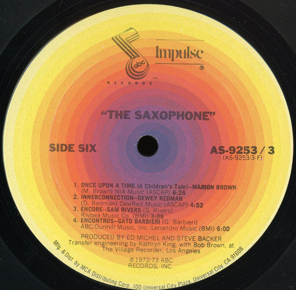 Various : The Saxophone (3xLP, Comp)