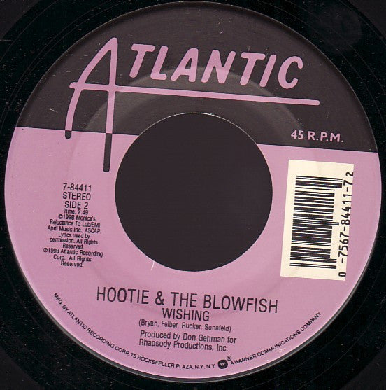 Hootie & The Blowfish : I Will Wait / Wishing (7")