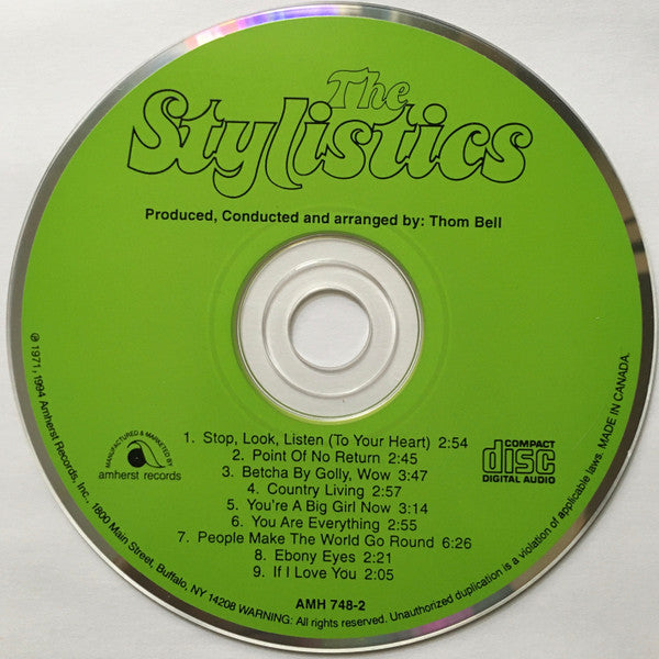 The Stylistics : The Stylistics (CD, Album)
