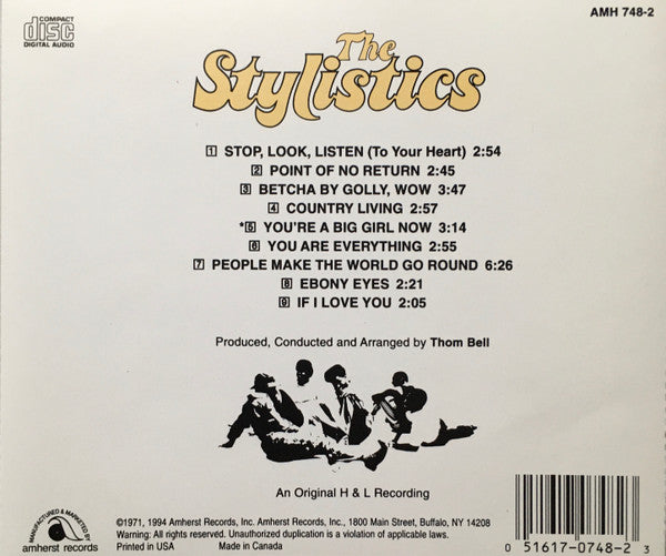 The Stylistics : The Stylistics (CD, Album)