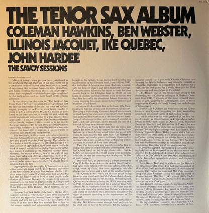 Coleman Hawkins, Ben Webster, Illinois Jacquet, Ike Quebec, John Hardee : The Tenor Sax Album (2xLP, Comp, Club, CRC)