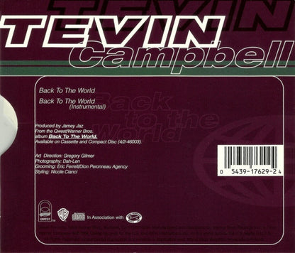 Tevin Campbell : Back To The World (CD, Single)
