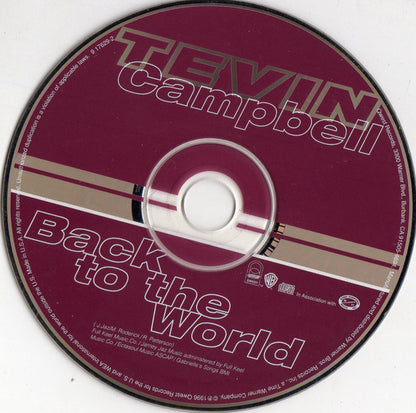 Tevin Campbell : Back To The World (CD, Single)