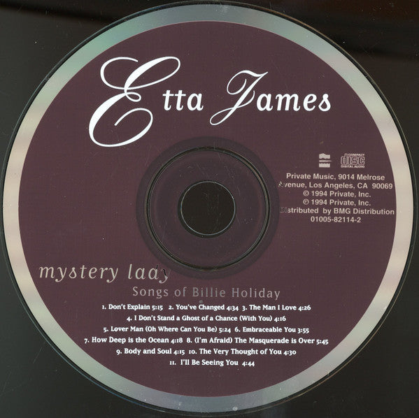 Etta James : Mystery Lady: Songs Of Billie Holiday (CD, Album, Hun)