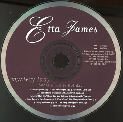 Etta James : Mystery Lady: Songs Of Billie Holiday (CD, Album, Hun)