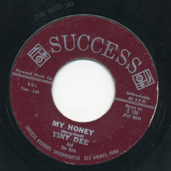 Tiny Dee And The Dots : Telegraph / My Honey (7", Styrene)