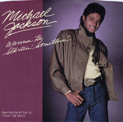 Michael Jackson : Wanna Be Startin' Somethin' (7", Styrene, Pit)