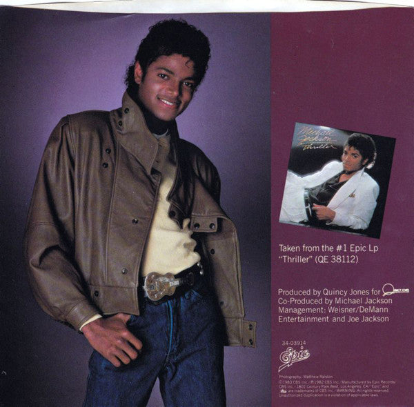 Michael Jackson : Wanna Be Startin' Somethin' (7", Styrene, Pit)