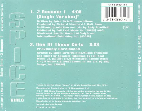 Spice Girls : 2 Become 1 (CD, Single)