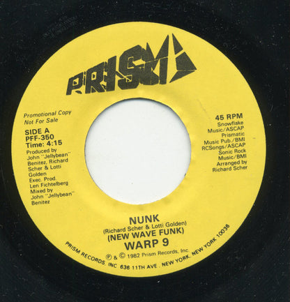 Warp 9 : Nunk (7", Promo)