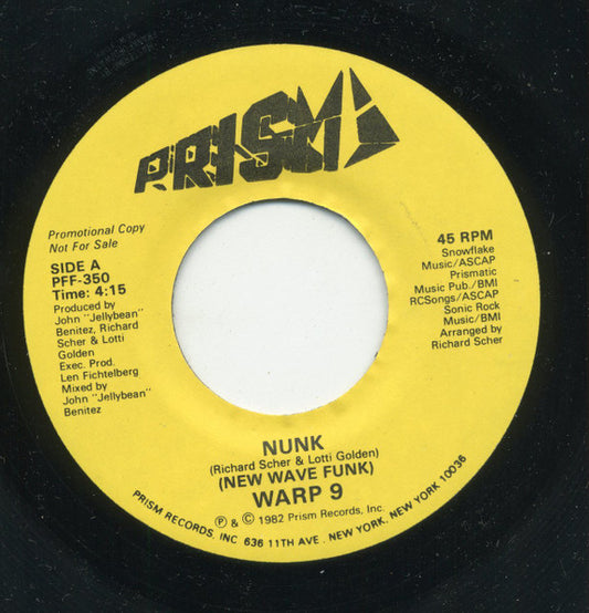 Warp 9 : Nunk (7", Promo)